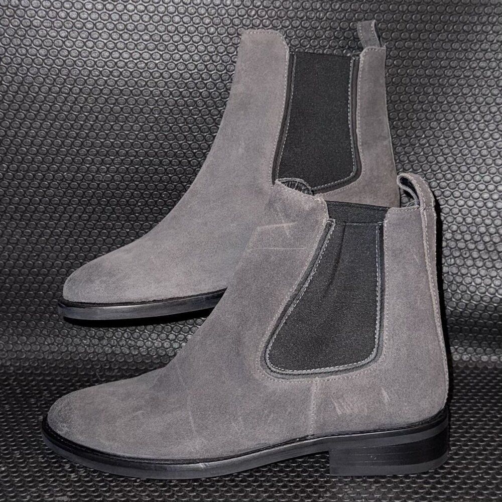 Thursday Boot Company Pull On Chelsea Cavalier Gray Leather Boots Womens 8